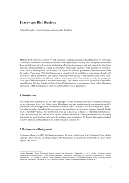 Phase-Type Distributions