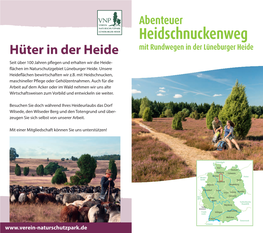 Hüter in Der Heide Info@Haverbeckhof.De Seit Über 100 Jahren P Egen Und Erhalten Wir Die Heide- Ächen Im Naturschutzgebiet Lüneburger Heide