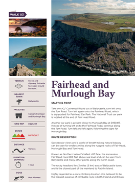 Fairhead and Murlough ¯