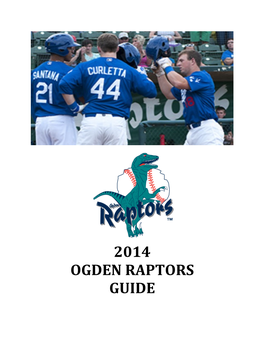 2014 Ogden Raptors Guide Coaching Staff