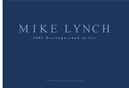 MIKE LYNCH 2003 Distinguished Artist