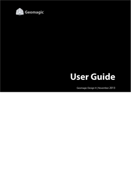 Geomagic Design X User Guide