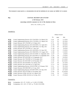 COUNCIL DECISION 2011/137/CFSP of 28 February 2011 Concerning Restrictive Measures in View of the Situation in Libya