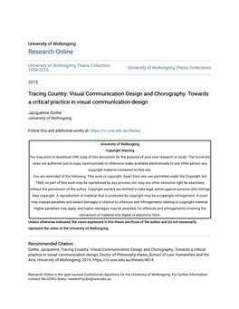 Visual Communication Design and Chorography. Towards a Critical Practice in Visual Communication Design