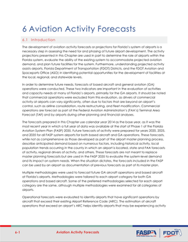 Aviation Activity Forecasts