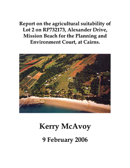 Expert Report of Kerry Mcavoy on Good