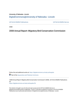 Migratory Bird Conservation Commission