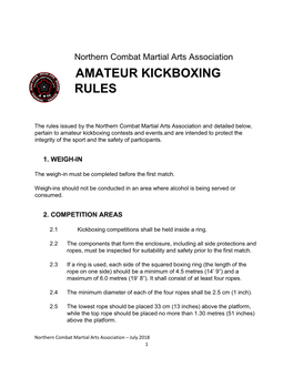 Kickboxing Rules