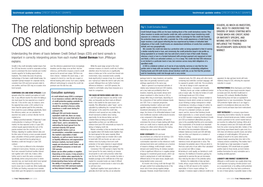 The Relationship Between CDS and Bond Spreads