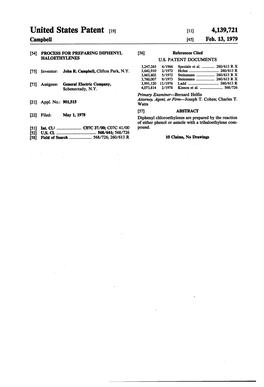 Umted States Patent [191 [111 4,139,721