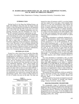 19. Radiolarians from Sites 434, 435, and 436, Northwest Pacific, Leg 56, Deep Sea Drilling Project