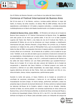 Comienza El Festival Internacional De Buenos Aires