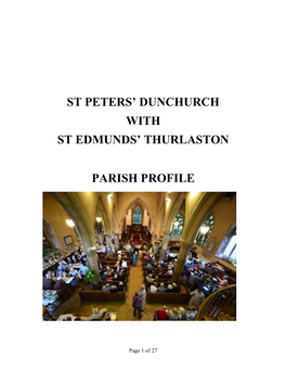 St Peters' Dunchurch with St Edmunds' Thurlaston Parish Profile