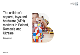 The Children's Apparel, Toys and Hardware (ATH) Markets in Poland, Romania and Ukraine