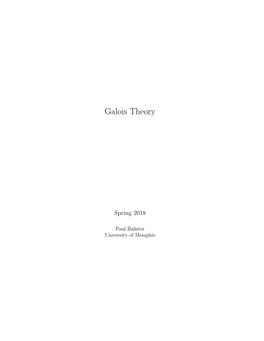 Galois Theory