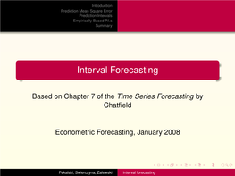 Interval Forecasting