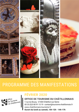 Programme Des Manifestations Février 2020