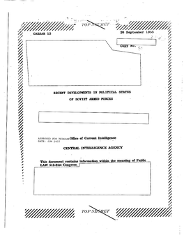 Of Soviet Abmed Forces Central Intelligence