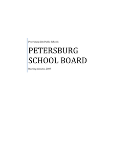 Petersburg School Board