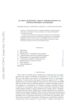 Deformations of Noncompact Manifolds? (Vanishing of Such a Cohomology Should Imply Existence of Only Trivial Deformations.)