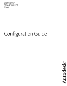 Configuration Guide AUTODESK® STONE® DIRECT 2008