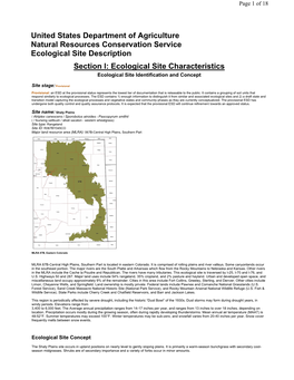 United States Department of Agriculture Natural Resources