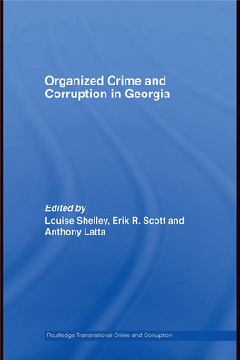 Organized Crime and Corruption in Georgia