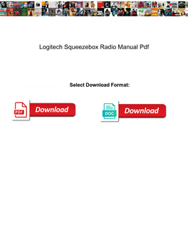 Logitech Squeezebox Radio Manual Pdf