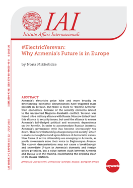 Why Armenia's Future Is in Europe