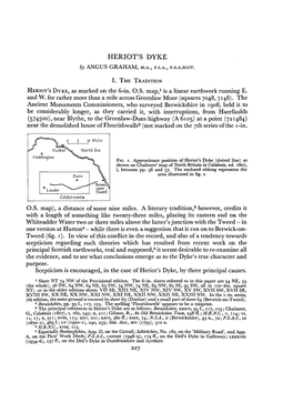 HERIOT's DYKE by ANGUS GRAHAM, M.A., F.S.A., F.S.A.SCOT