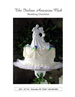 Wedding Checklist