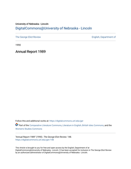 Annual Report 1989