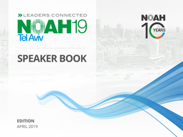 Speaker Book NOAH Tel Aviv 2019