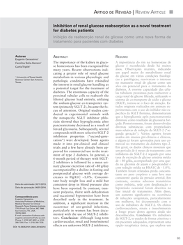 Inhibition of Renal Glucose Reabsorption As a Novel Treatment for Diabetes Patients