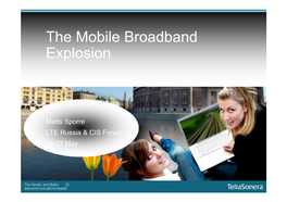 The Mobile Broadband Explosion