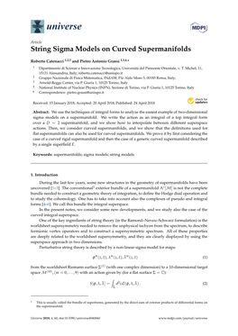 String Sigma Models on Curved Supermanifolds