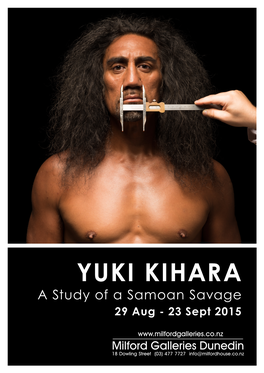 YUKI KIHARA a Study of a Samoan Savage Catalogue