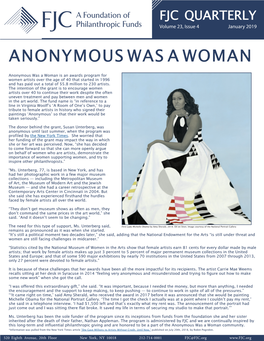 Anonymous Was a Woman
