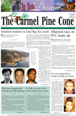 Carmel Pine Cone, October 17, 2008 (Main News)