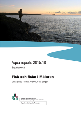 Aqua Reports 2015:18 Supplement