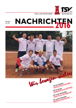 TSV-Nachrichten Oktober 2016, Nr