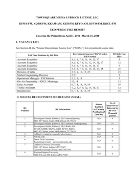Townsquare Media Lubbock License, Llc. Kfmx-Fm, Kqbr