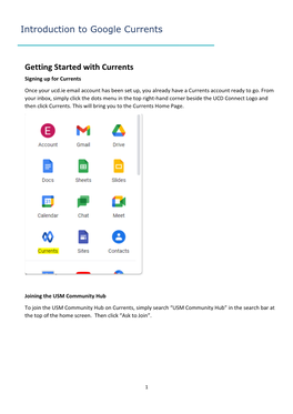 Introduction to Google Currents Getting Started with Currents