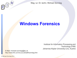 Windows Forensics