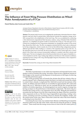 The Influence of Front Wing Pressure Distribution on Wheel Wake