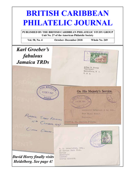 British Caribbean Philatelic Journal Vol