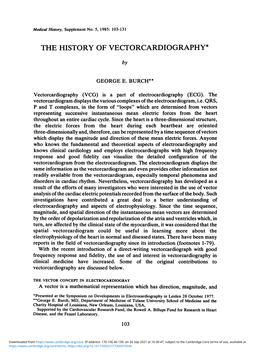 The History of Vectorcardiography*