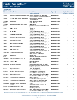 State Service Location Year in Review