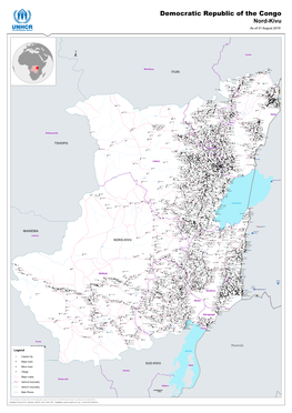 Democratic Republic of the Congo Nord-Kivu As of 01 August 2019