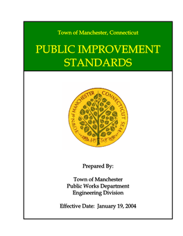 Public Improvement Standards